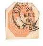SAXONY 1866 Definitive ½ngr Orange. This appears to br a cutout from postal stationery. Nice item. Nice postmark. - 76962 - VFU