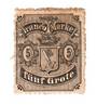 BREMEN 1866 Definitive 5gr Black on pale rose. Die B. Adhesion but still a good amount of origianl gum. A good copy. From the co