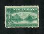 NEW ZEALAND 1898 Pictorial 2/- Blue-Green. Third Local Issue. Perf 14. Very lightly hinged. - 79368 - LHM