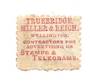 NEW ZEALAND 1893 5d with advert on reverse. Perf 10, 3rd setting in mauve. TRUBRIDGE MILLER & REICH - 79414 - Used