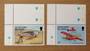 FALKLAND ISLANDS 1998 50th Anniversary of the Falklands Island Air Service. Set of 2. - 81356 - UHM