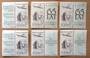 POLAND 1959 Sixth Polish Philatelic Congress. Set of 6 with the premium labels attached. - 81375 - UHM
