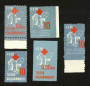 YUGOSLAVIA Red Cross. 5 cinderellas. - 83104 - UHM
