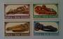 PAPUA NEW GUINEA 1965 Sepik Canoe Prows. Set of 4. - 89064 - UHM