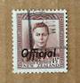 NEW ZEALAND 1938 Geo 6th Official 1½d Brown. Perf 14x13½. Fine Vertical Mesh. Commercially used. - 89763 - Used