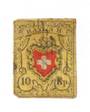 SWITZERLAND 1850 Definitive 10r Red Black and Yellow. Looks slright with four good margins. The yellow colour seems off. Light