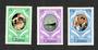 GHANA 1981 Royal Wedding of Prince Charles and Lady Diana Spencer. Perf 12. Set of 3. - 94527 - UHM